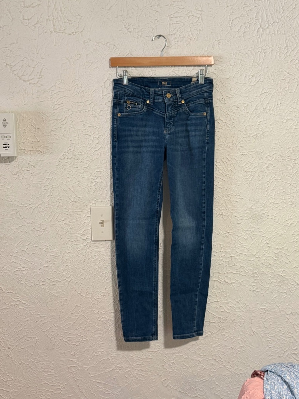 MAC Rich Jeans Skinny Women's 32/26 Dark Wash Stretch Denim Jeans EUC